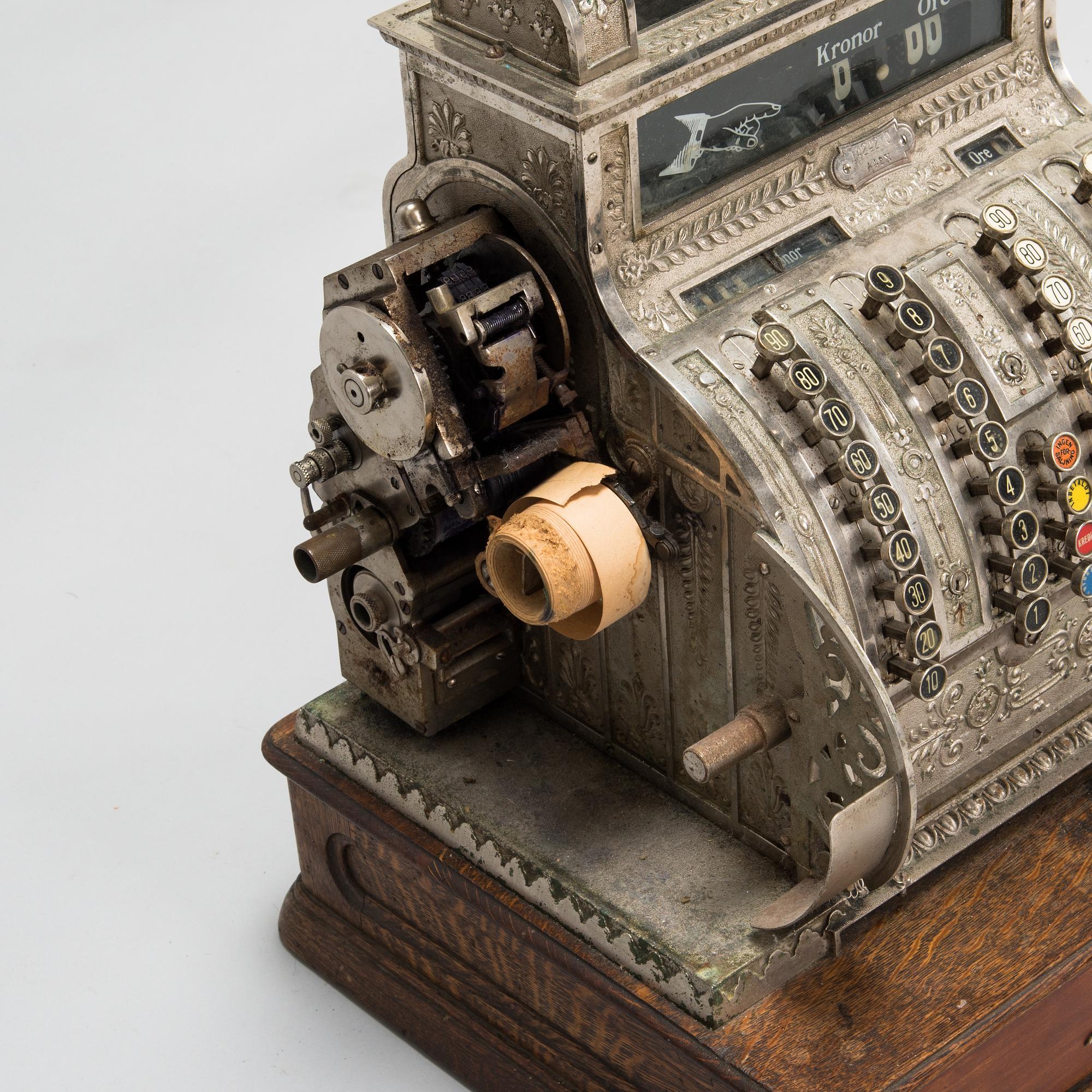 An early 20th-century cash register by National.