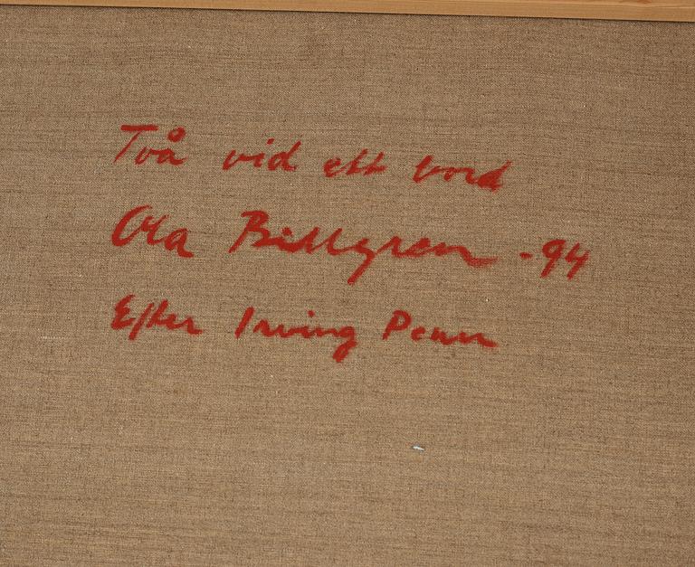 Ola Billgren, "Två vid ett bord (Efter Irving Penn)".