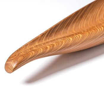 Tapio Wirkkala, a leaf-shaped laminated birch plywood dish, Finland 1950s.