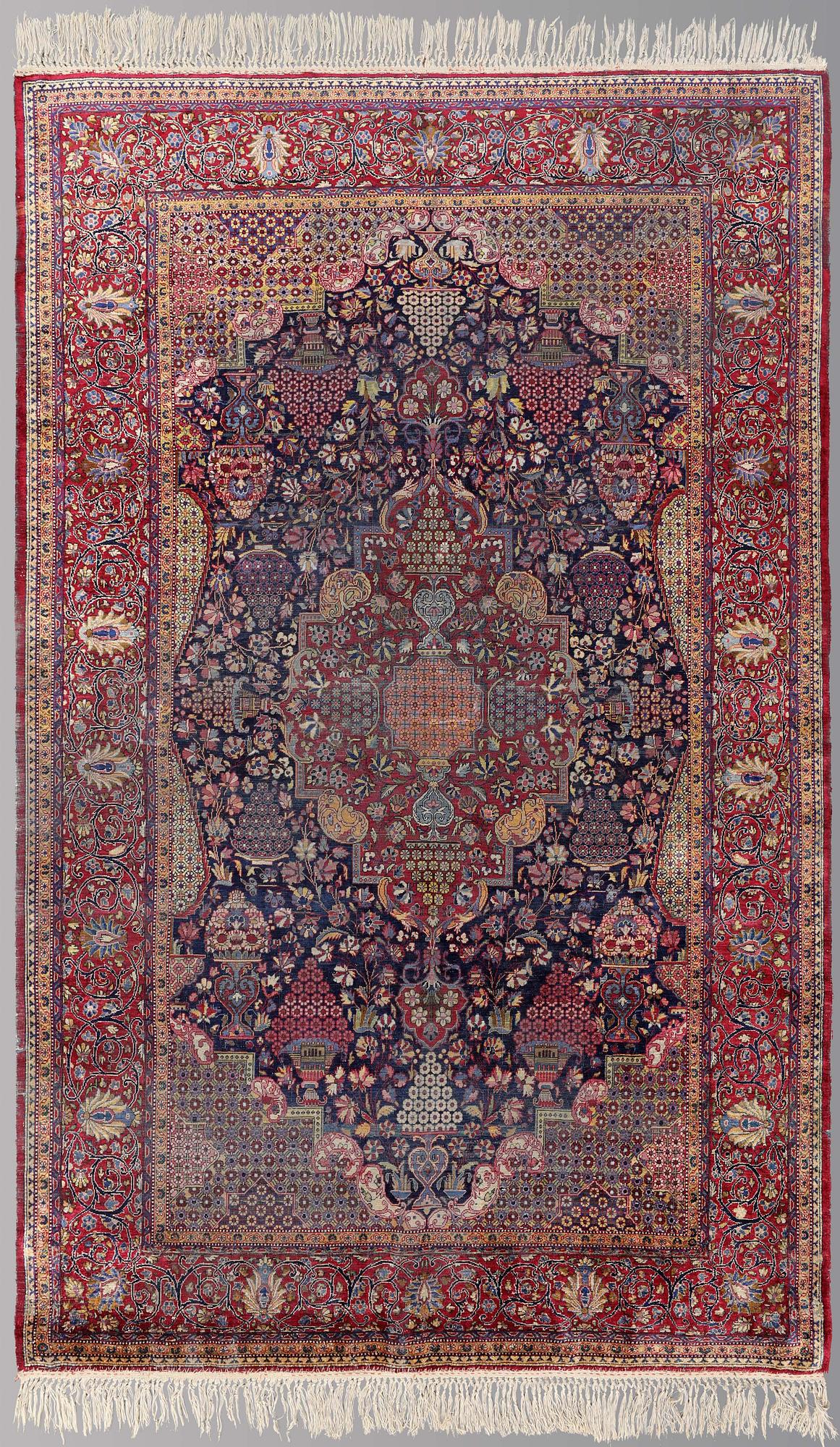A rug, semi-antik Silke Keshan, ca 210 x 128 cm.