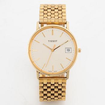 Tissot, wristwatch, 14K gold, 33.5 mm.