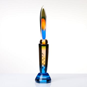 Eva Englund, a unique glass sculpture 'Moder Svea', Muraya, Sweden 1991.
