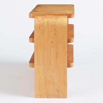 Alvar Aalto, a birch shelf, Svenska Artek, Hedemora Sweden 1945-56, model 111.