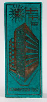 PARTI KERAMIK, 9 delar, "Argenta" resp "Grazia", Kåge resp Lindberg, Gustavsberg.