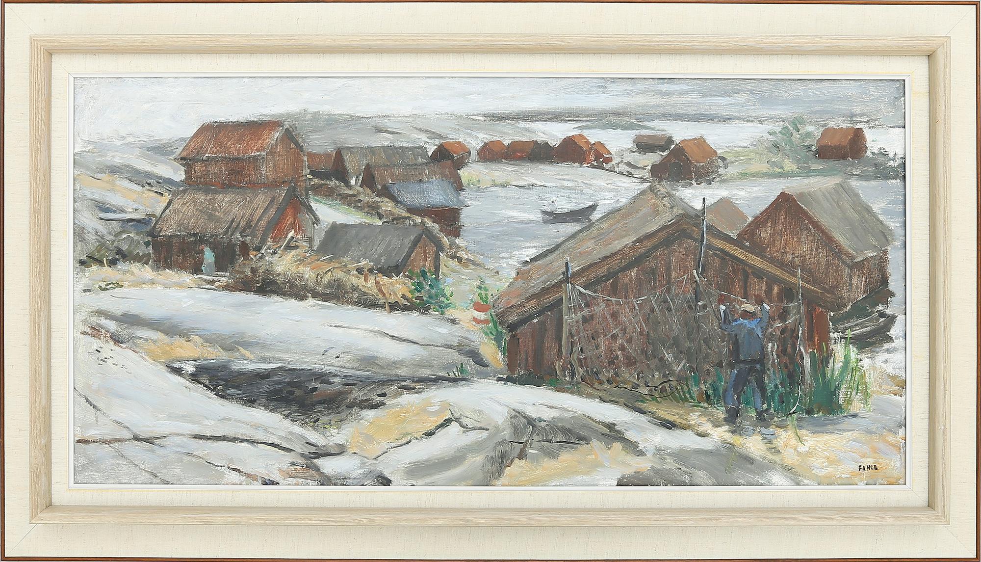 GUSTAF ADOLF FAHLE, olja på duk, signerad.