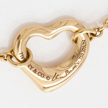 Tiffany & Co, Elsa Peretti, an 18K gold 'Open Heart' bracelet.