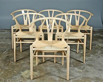 STOLAR, 6 st, "Y-stolen", Hans J. Wegner, Carl Hansen & Son.
