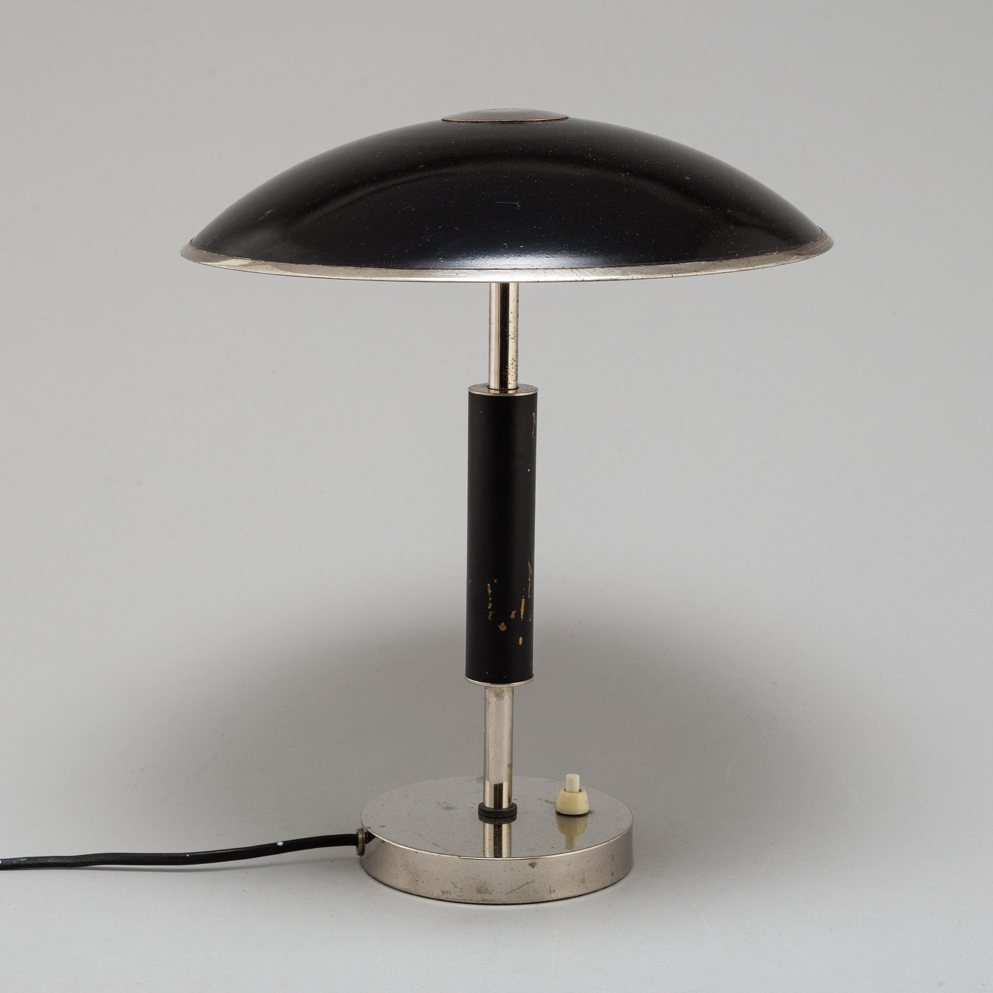 A two-light table lamp, probably 1930s.
