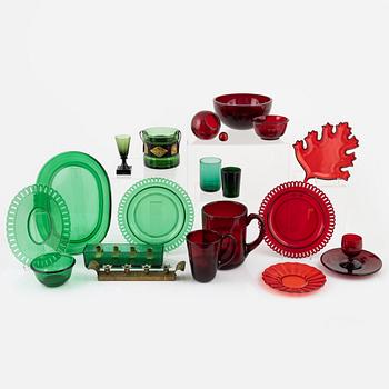 77 pieces of different glass services, including Josef Frank for Firma Svenskt Tenn.