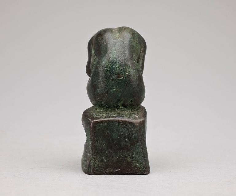 HALVAR FRISENDAHL, skulptur, brons, sign.