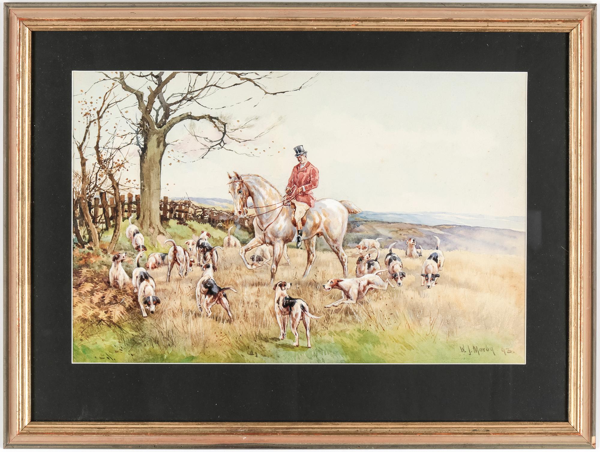 WALTER J. MORBY, akvarell, signerad o daterad "93".