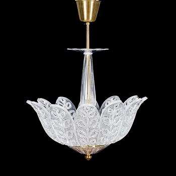 TAKLAMPA, enligt inköpskvitto Nils Landberg, Orrefors, 1953.