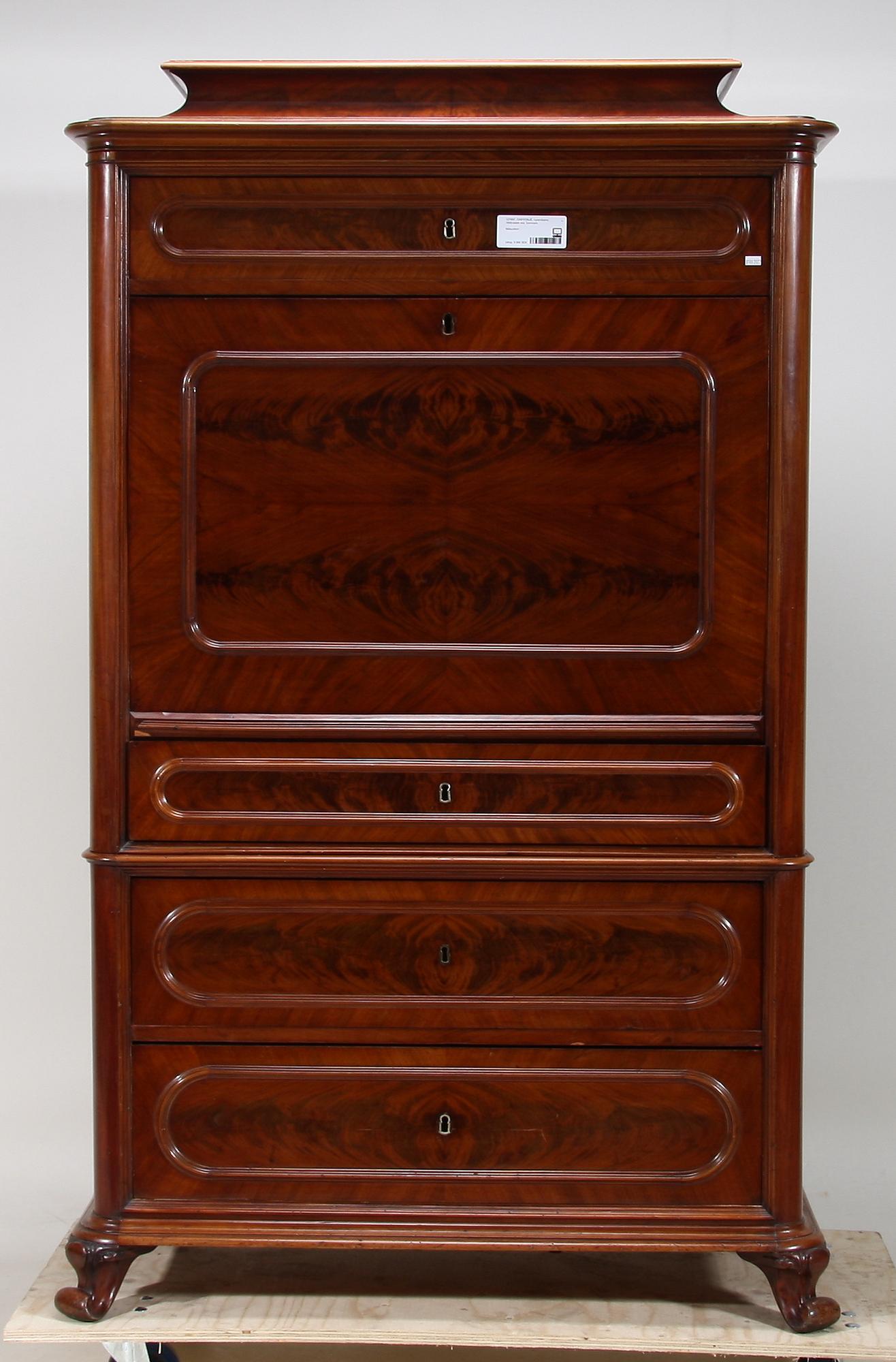 CHIFFONJÉ, nyrokoko/nyrenässans, 1800-talets slut. Danmark.