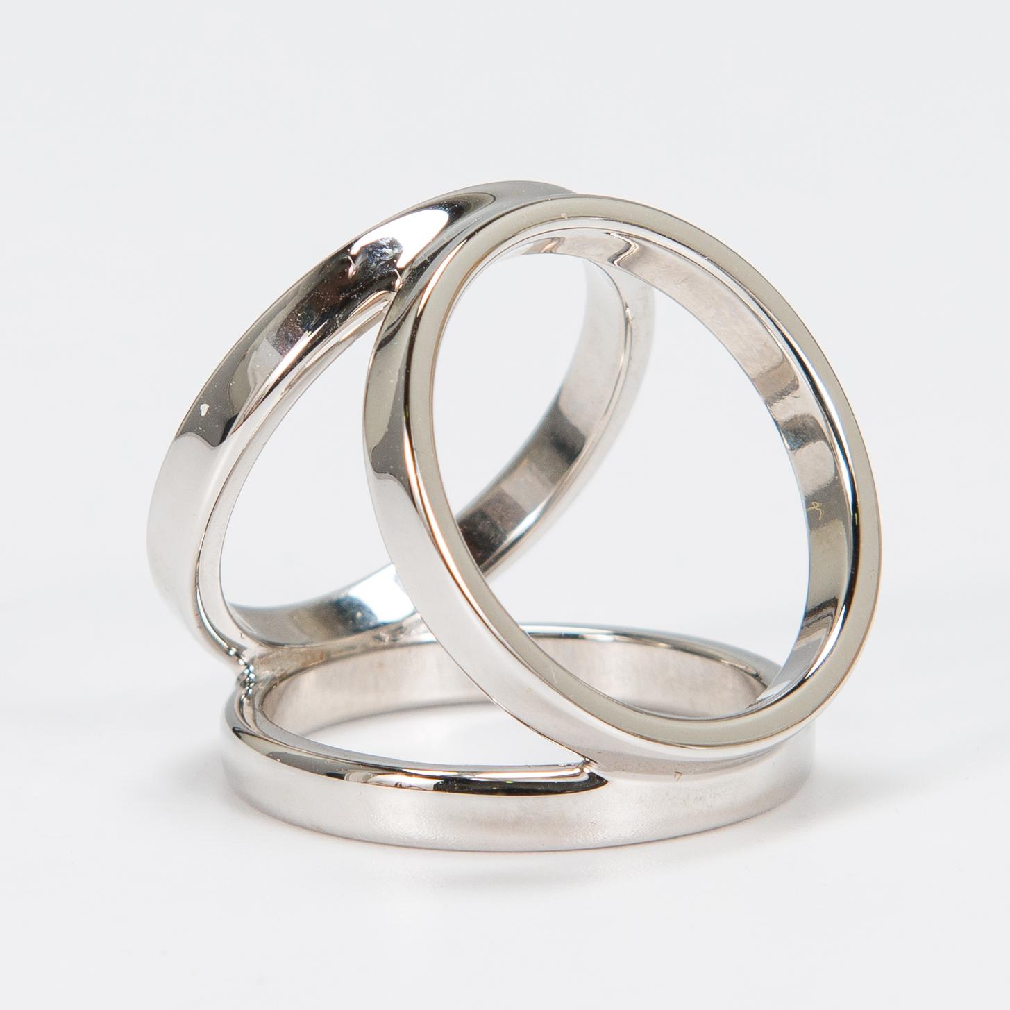 Hermès, 'Robe du soir' scarf and a Hermès scarf ring.