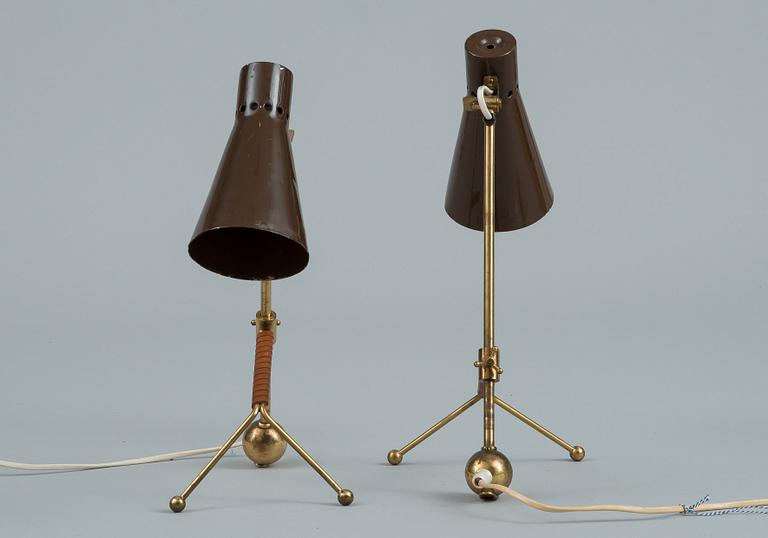 Tapio Wirkkala, A PAIR OF TABLE LAMPS, K11-16.