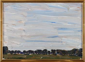 NILS-GÖRAN BRUNNER, olja på pannå, signerad och daterad -72.