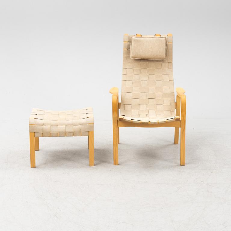 Yngve Ekström, fåtölj med fotpall "Primo" Swedese.