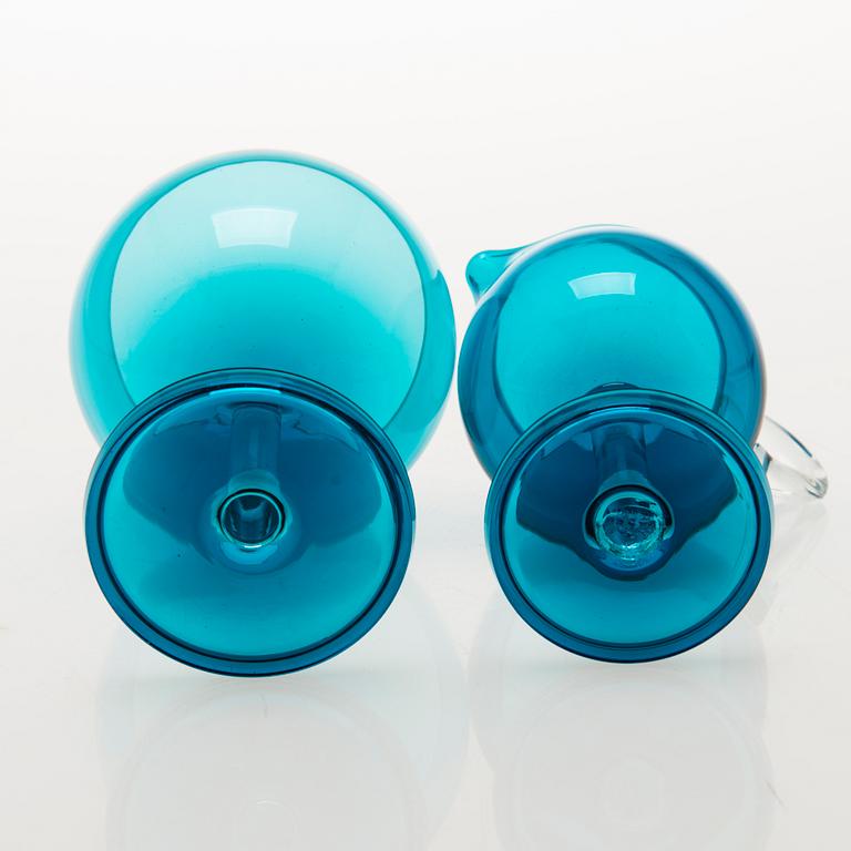 NANNY STILL, "Harlekiini", makeiskulho, sokerikko ja kermakko, Riihimäen Lasi Oy, 1959-69.