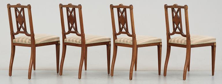 SALONGSMÖBEL, 8 delar. Sengustaviansk stil, 1800/1900-tal.