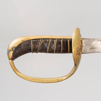 A Swedish cutlass, 1876-1885 Navy pattern.