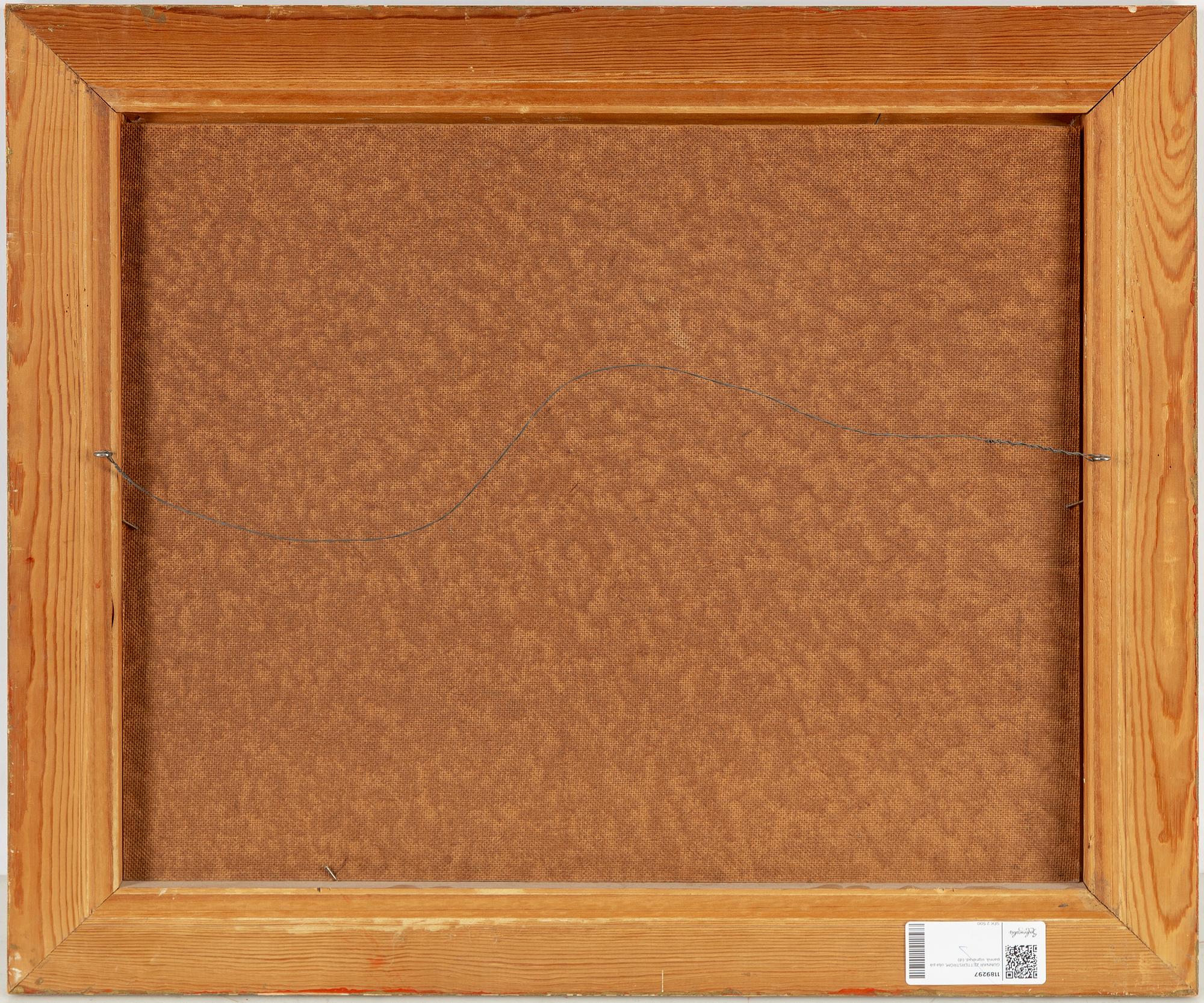 GUNNAR ZETTERSTRÖM, olja på pannå, signerad.