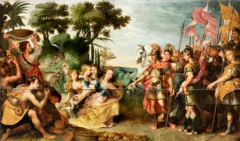 356. Matthijs Voet Attributed to, King David and Abigail.