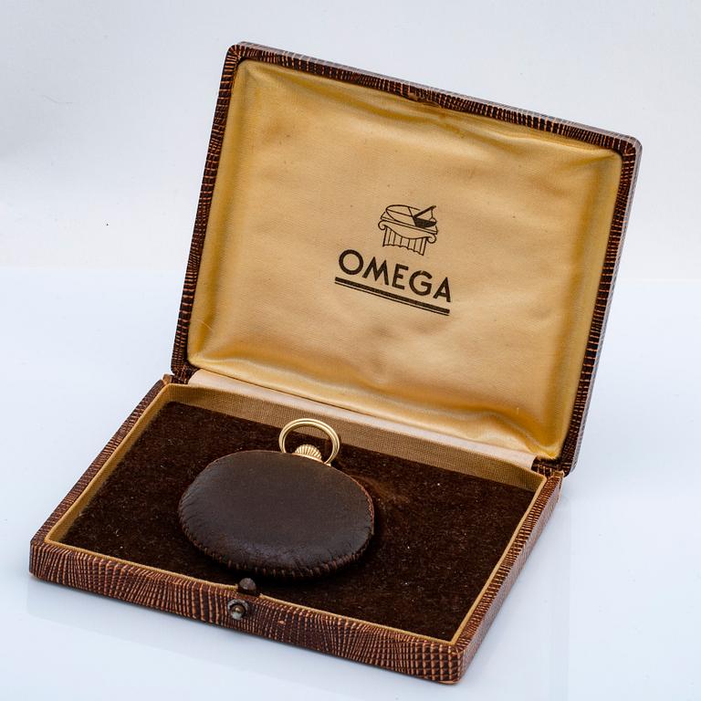 OMEGA, pocket watch hunter, 50 mm.