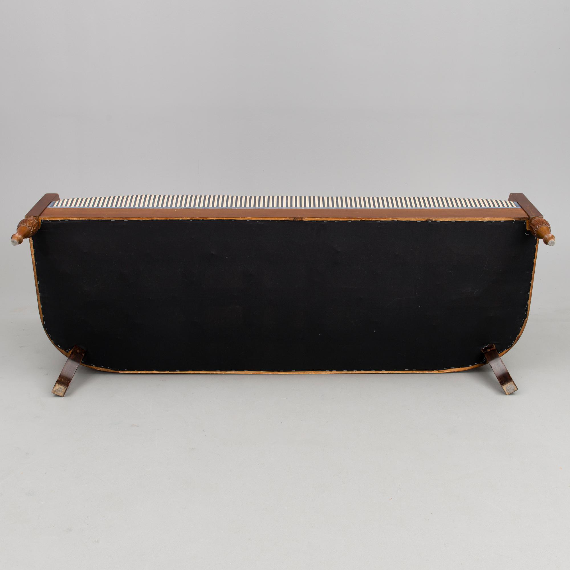 A mid-late 19th Century four-piece sofa suite.