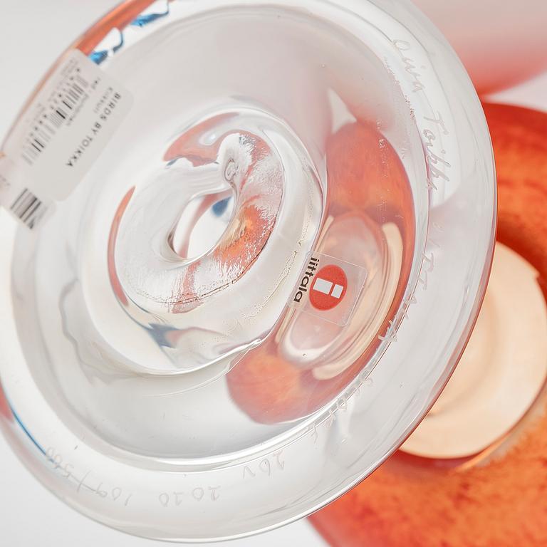 Oiva Toikka, glasfågel, signerad Oiva Toikka IITTALA SCOPE 20 v. 2020 109/500.