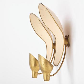 Carl-Axel Acking, a pair of wall lamps model "5017", Bröderna Malmströms Metallvarufabrik, Malmö, 1940s.