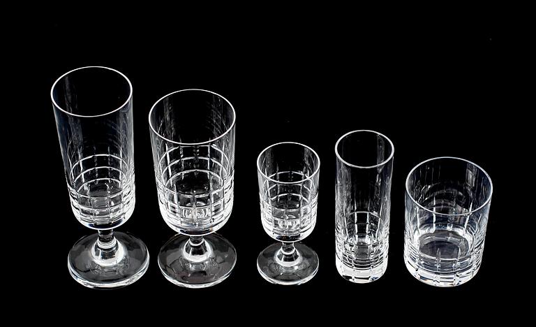 GLASSERVIS, 59 delar, "City", Vicke Lindstrand, Kosta.