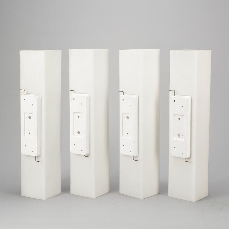 VÄGGLAMPETTER, 4 stycken, möjligen Luxus, 1960-tal.