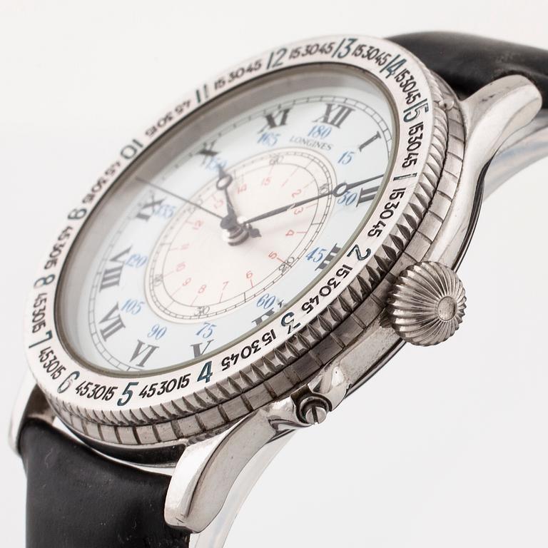 LONGINES, Lindbergh Hour Angle, wrist watch, 38 mm.