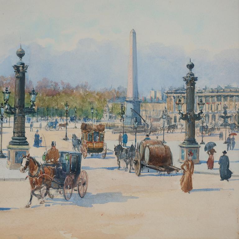 Anna Palm de Rosa, "Place de la Concorde, Paris".