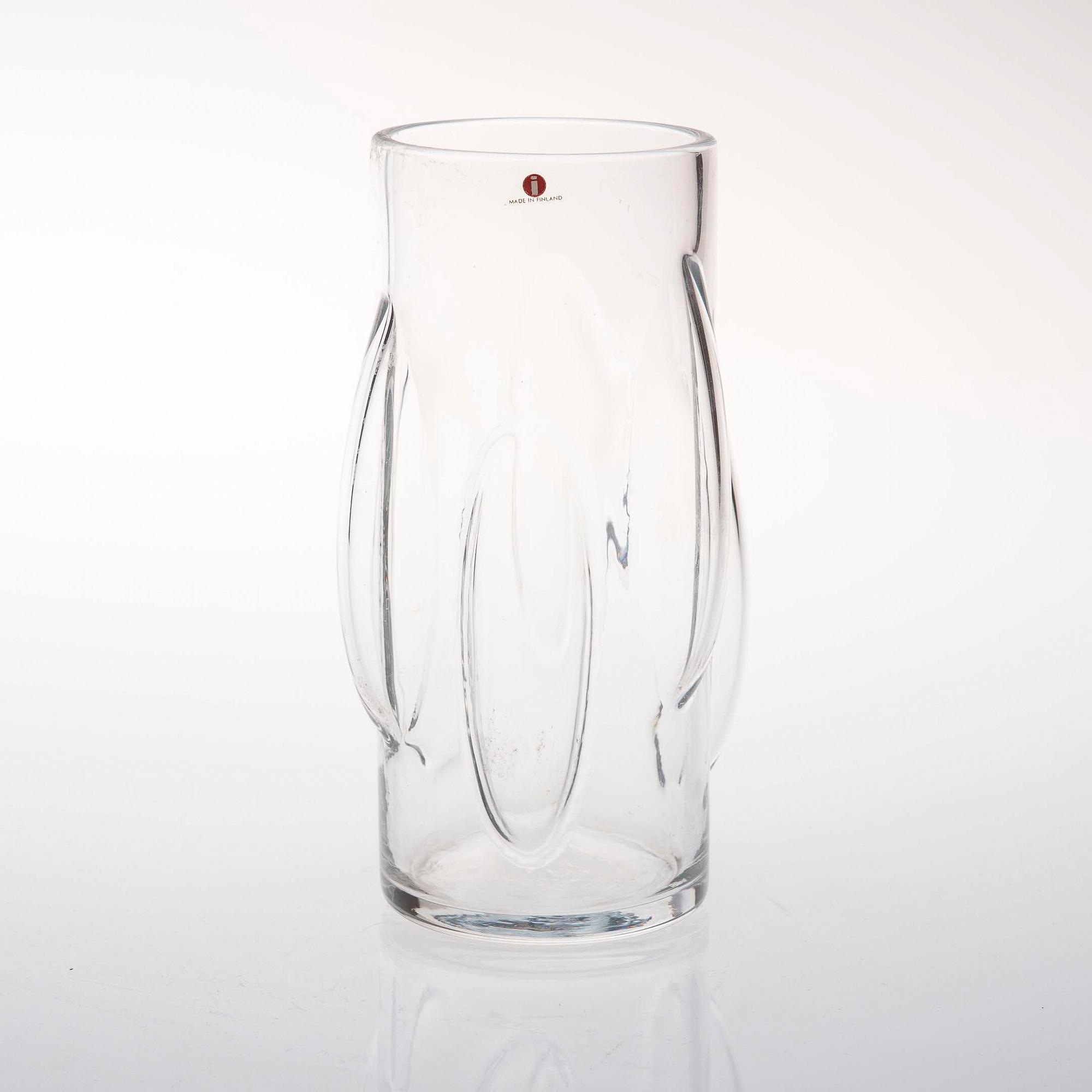 VAS, glas, Timo Sarpaneva, signerad TS, Iittala.
