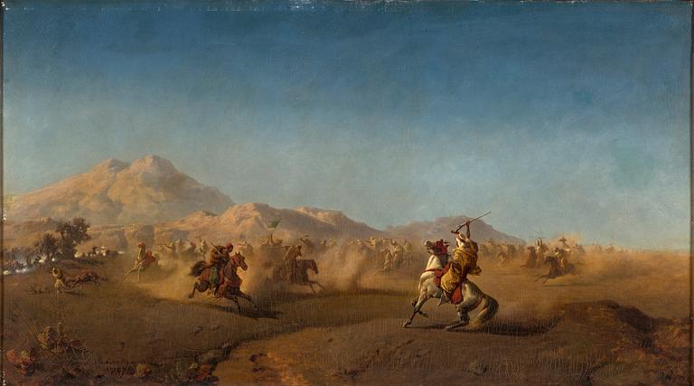 HENRIC ANKARCRONA, oil on canvas, signed and dated 1872.