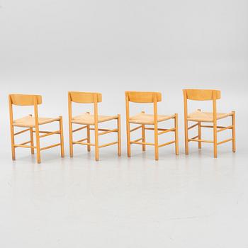 Børge Mogensen, a set of four 'J39' chairs, FDB Møbler, Denmark, second half of the 20th Century.