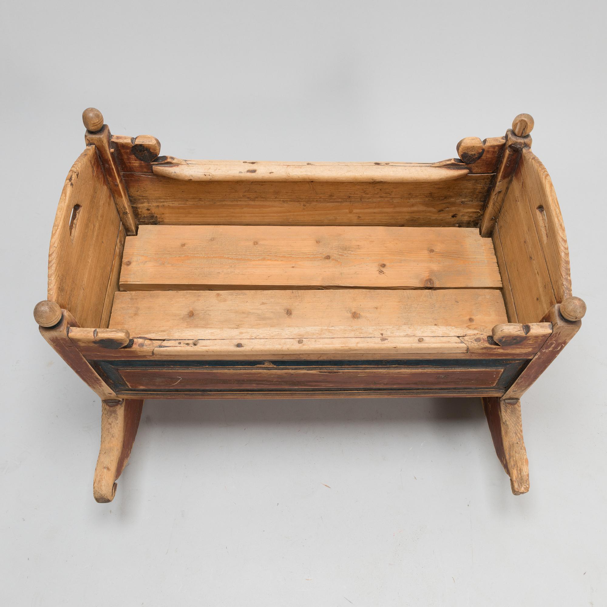 A cradle dated 18.9 1845.