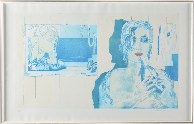 AXEL OLSON, färgetsning, signerad och numrerad 140/150.