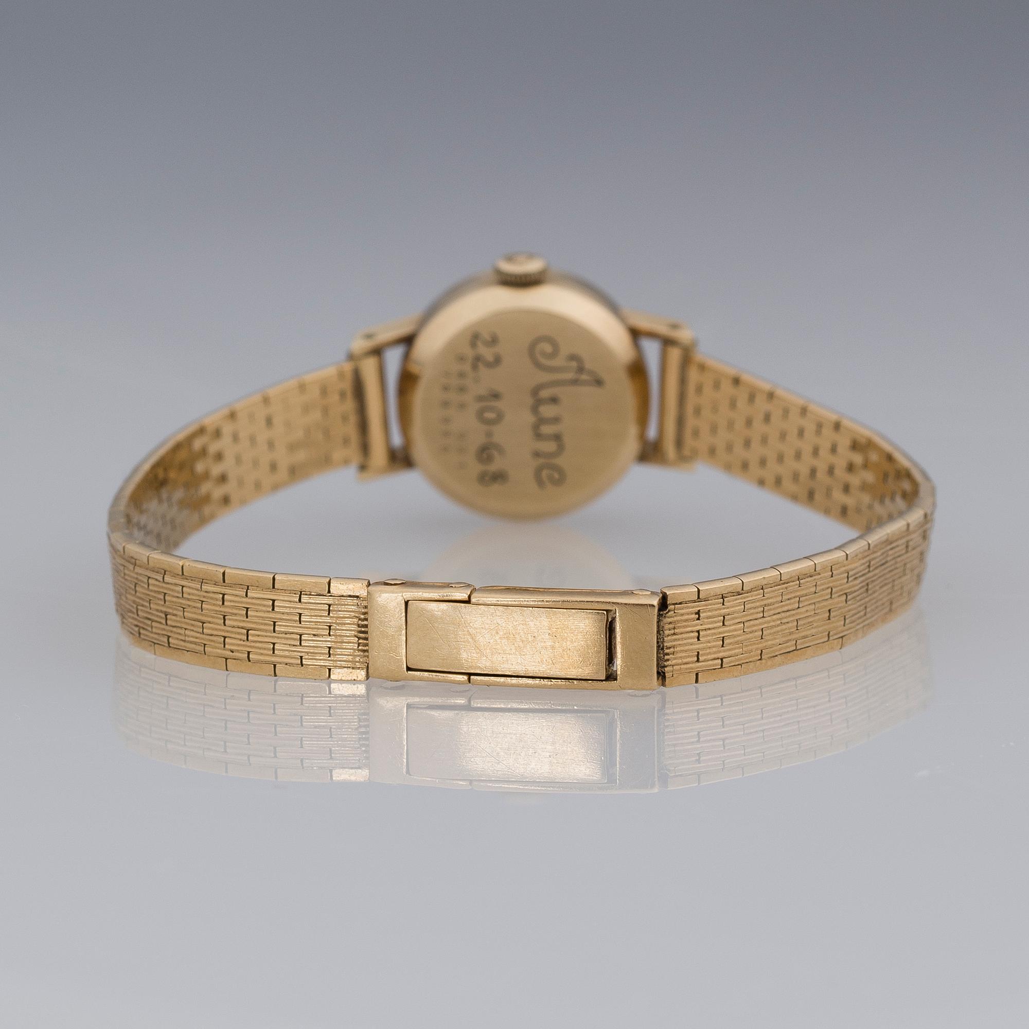 CERTINA, wrist watch, 18K gold, 19 mm.