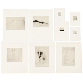Gunnar Norrman, Drypoint engravings, 9, signed and numbered.
