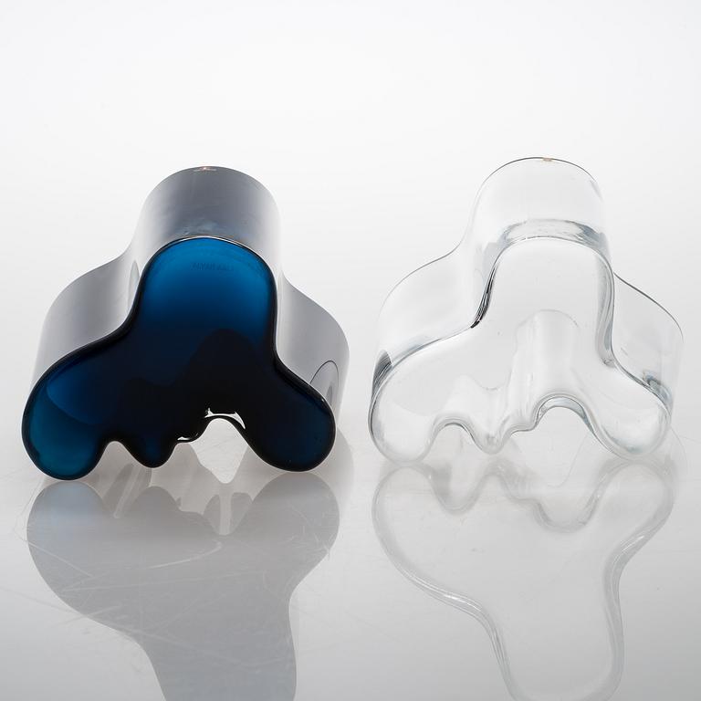 ALVAR AALTO, Two '3030' vases for Iittala Finland.