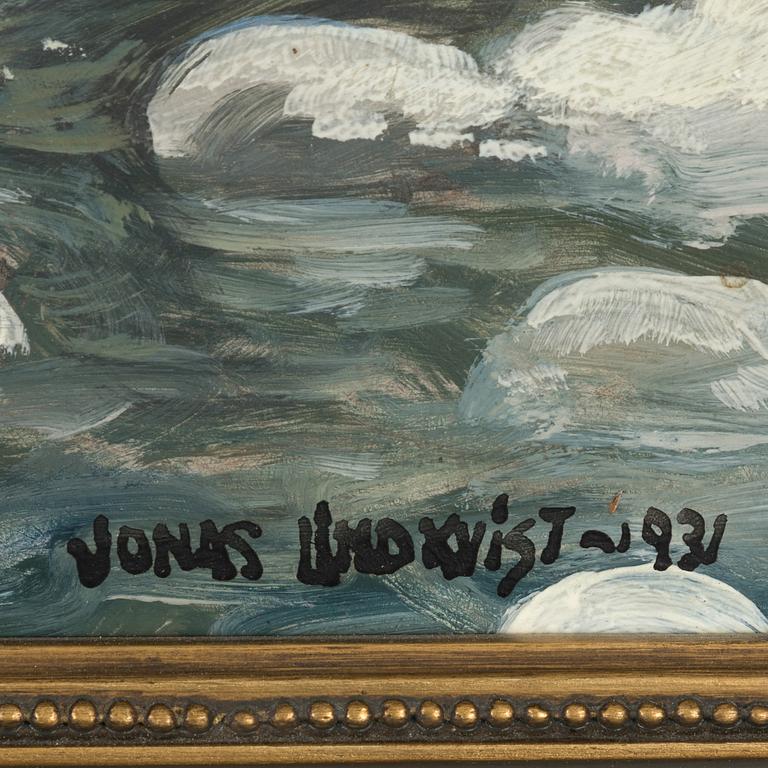 Jonas Lindkvist, Winter View of Akademikvarnen from Dombron, Uppsala.