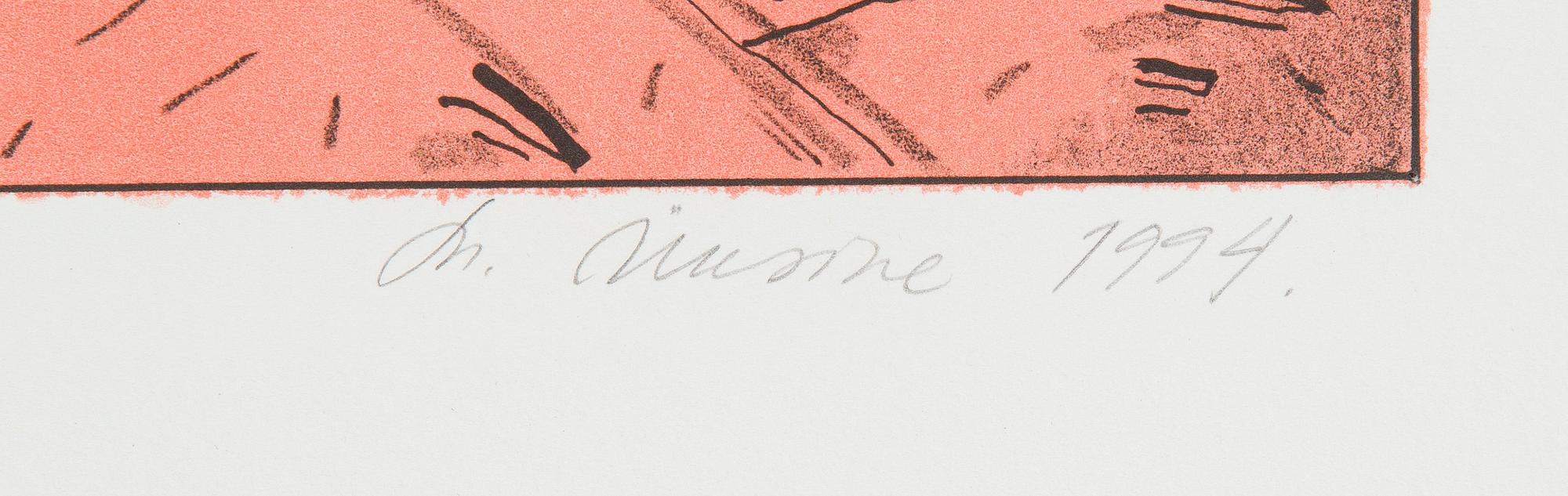 Marje Üksine, Two lithographs in a folder.