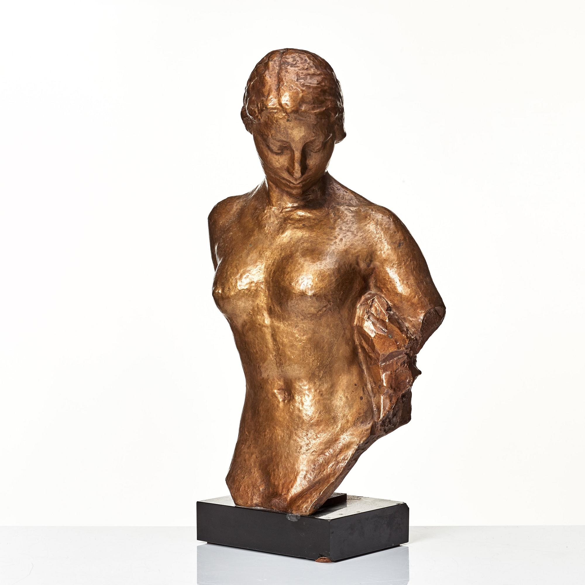Robert Wlerick, "La jeunesse", Youth, head and torso.