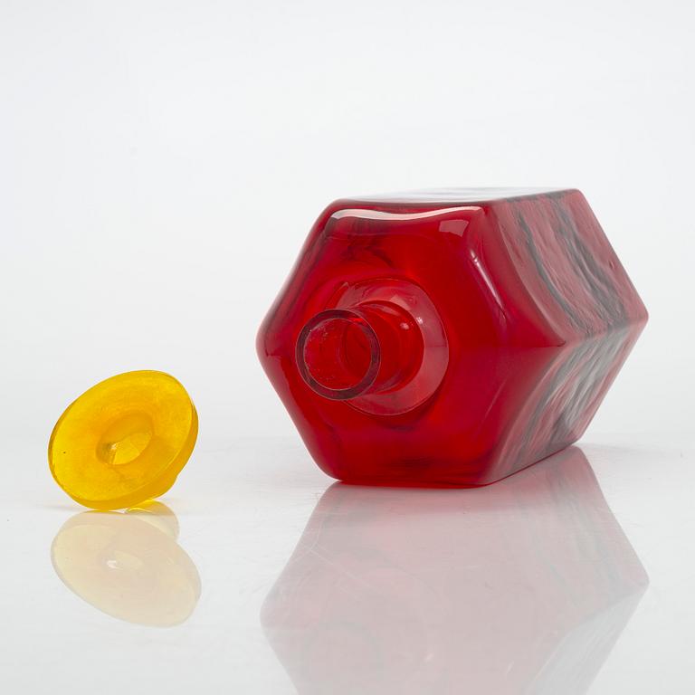 Markku Salo, flaska, signerad Markku Salo, Nuutajärvi.