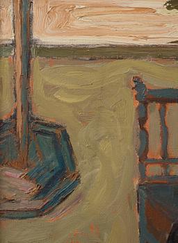 Evert Lundquist, Woman on a bench.