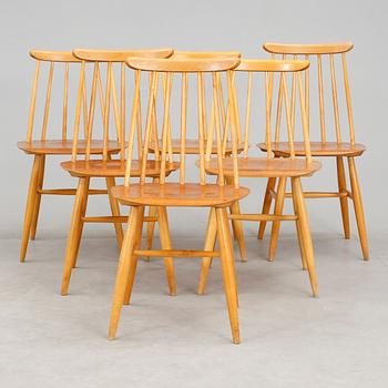 STOLAR, 6 st, "Fanett", Ilmari Tapiovaara, Edsbyverken, 1900-talets mitt.