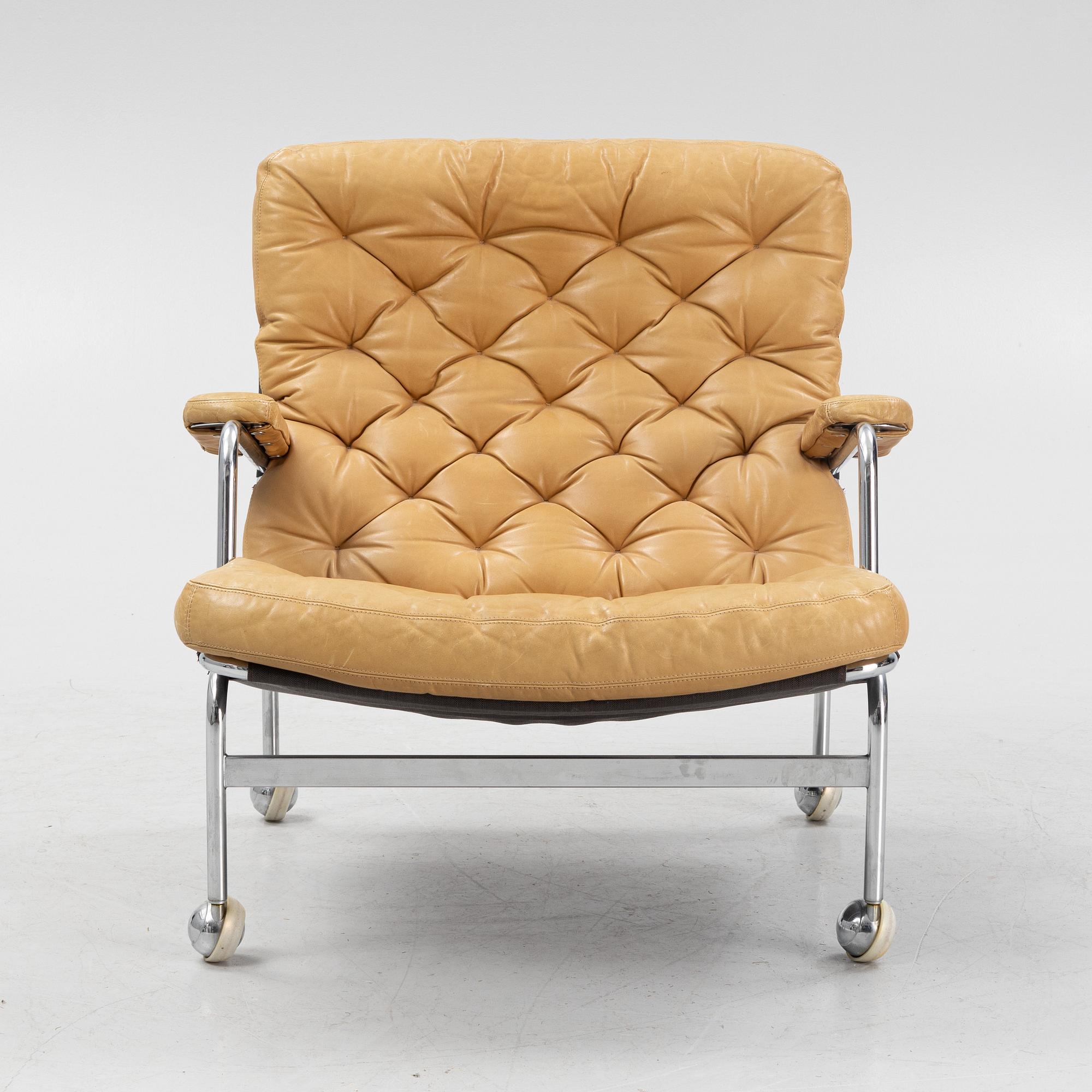 Bruno Mathsson, a 'Karin' easy chair for DUX, latter half of the 20th century.