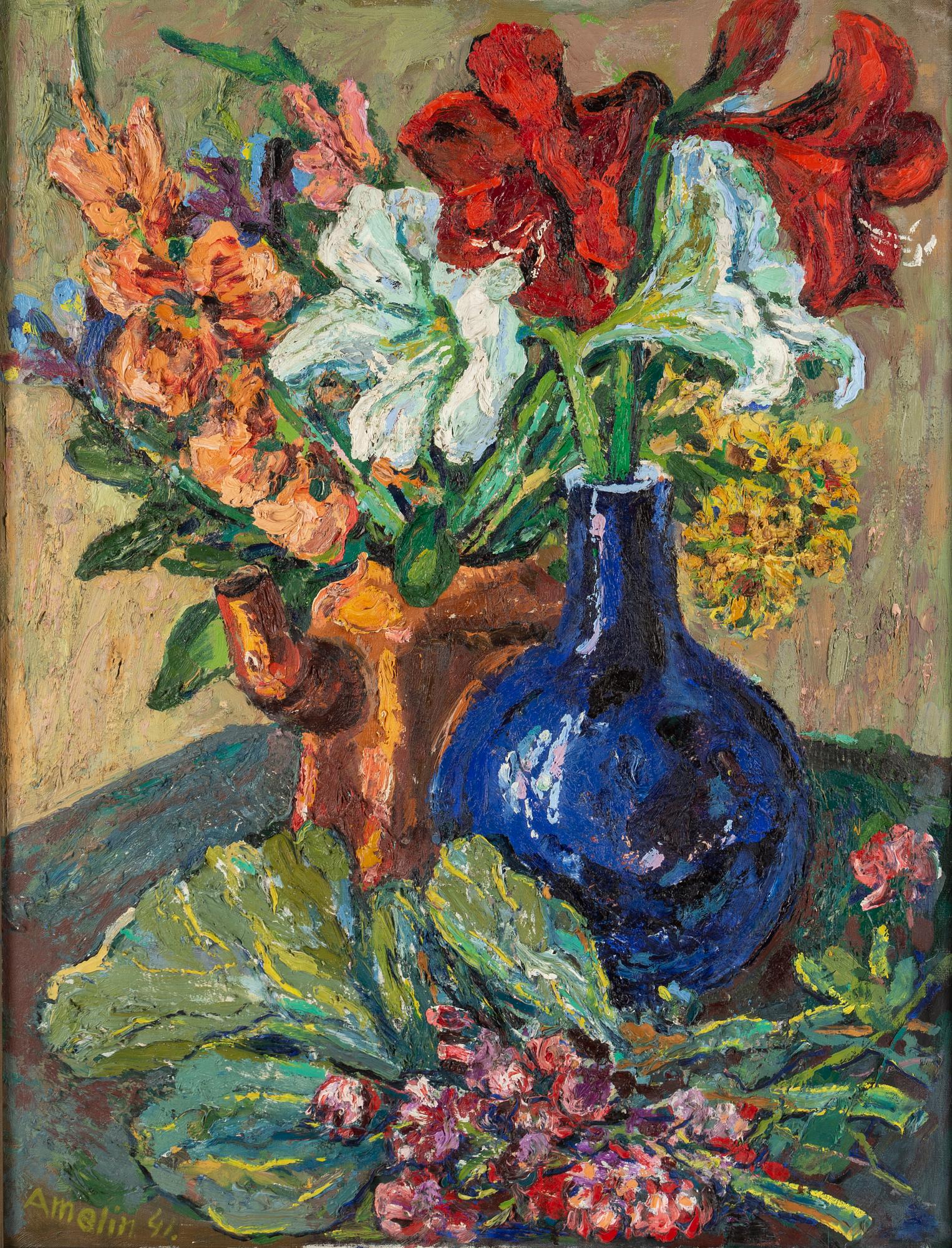 ALBIN AMELIN, oil on canvas, signed Amelin and dated -41.